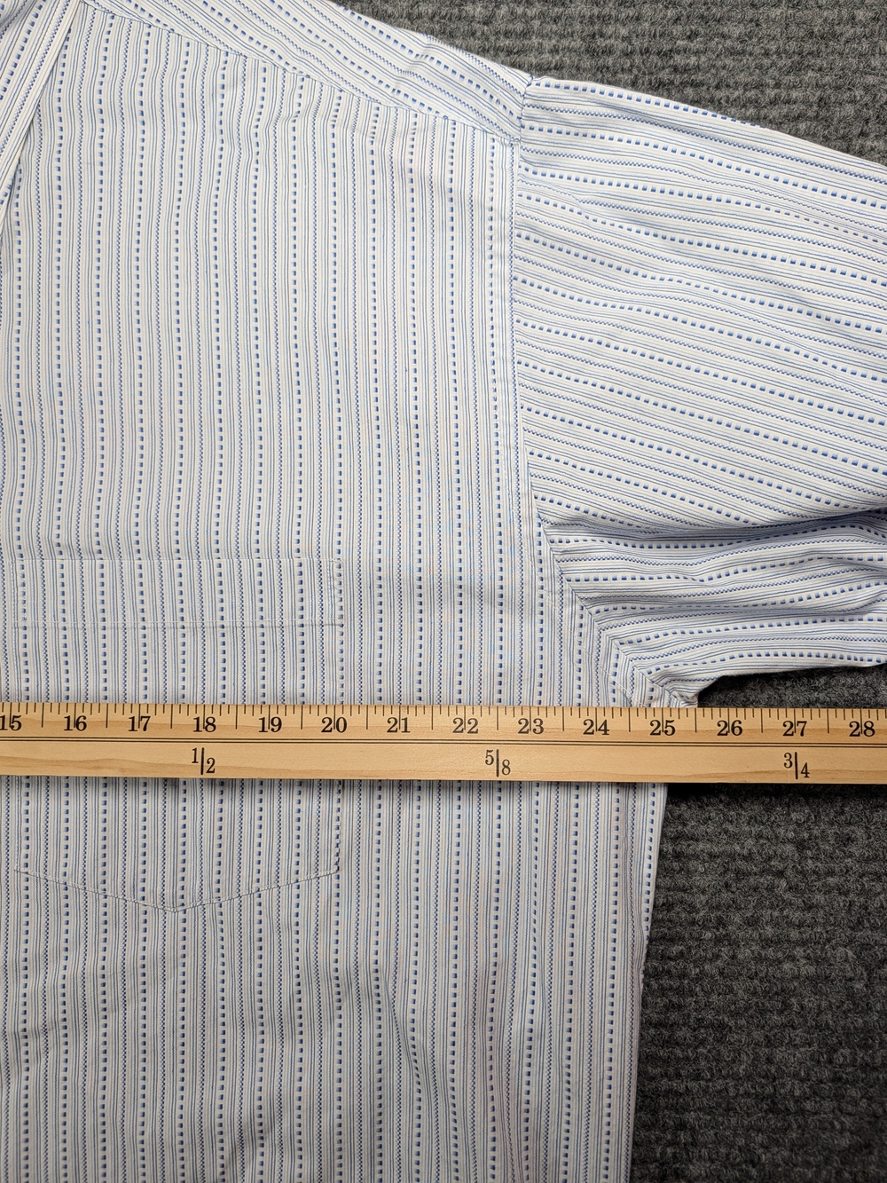 Bugatchi Light Blue Striped Dress Shirt - Picture 10 of 15